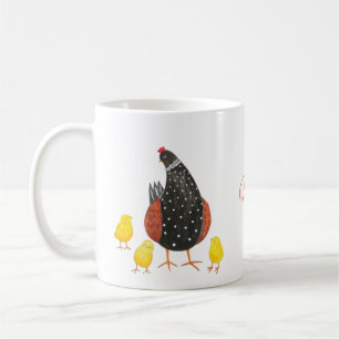 Mother Hen with three chicks mother's day gift Coffee Mug