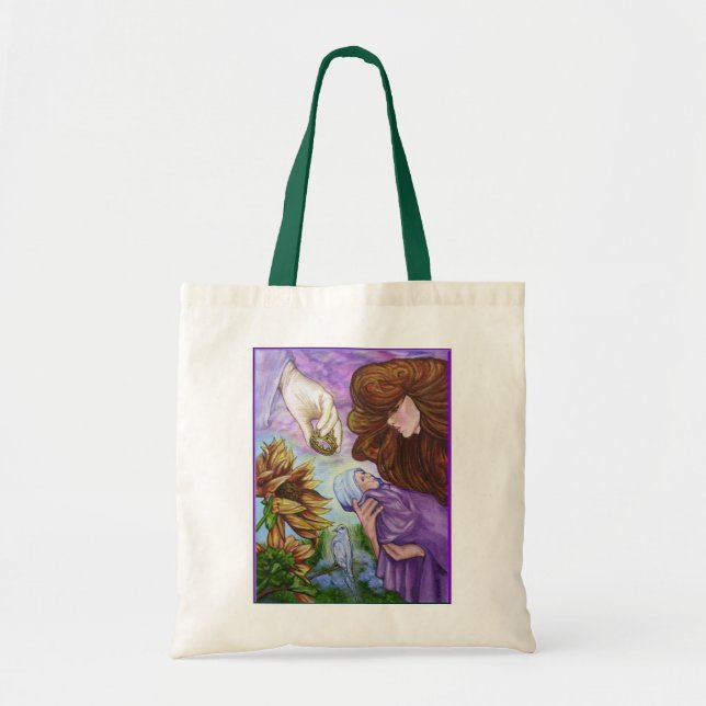 Mother Holding Child Tote Bag (Front)