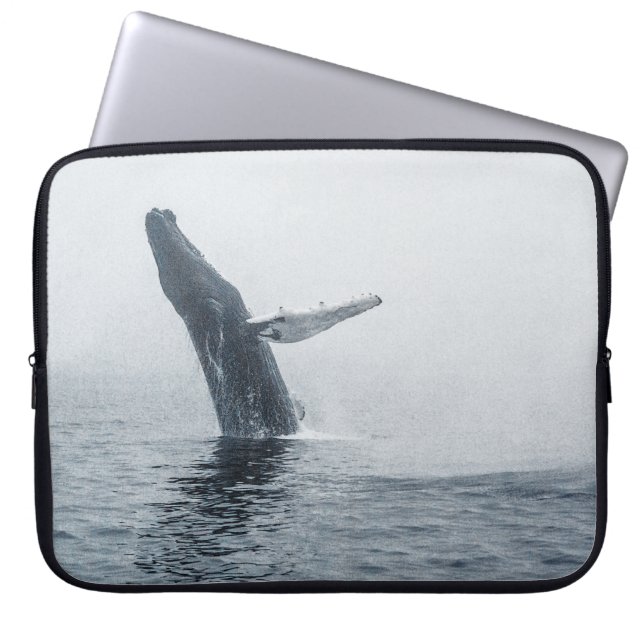 Mother Humpback Whale Laptop Sleeve (Front)