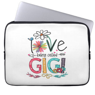 Mother I Love Being Called Gigi Sunflower Birthday Laptop Sleeve