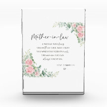 Mother In Law Acrylic Block | Gift For Mother in L
