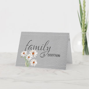 Mother-in-law Birthday Daisies On Polka Dots Card