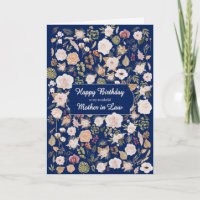 Mother in Law Birthday Scattered Flowers