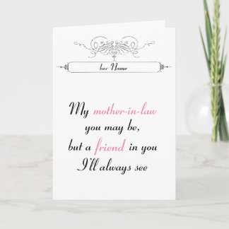 Mother in Law card | or any female family member