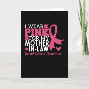 Mother In Law Family Matching Breast Cancer Gift Card