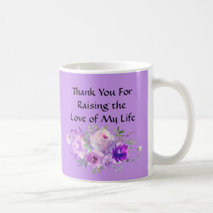 Mother-In-Law Gift Ideas Purple Roses Coffee Mug