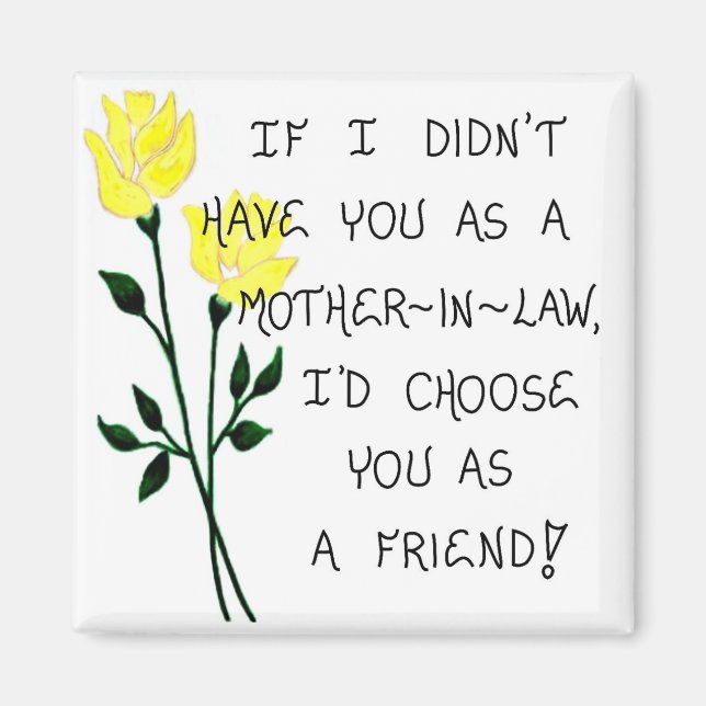 Mother-in-Law Gift Magnet (Front)