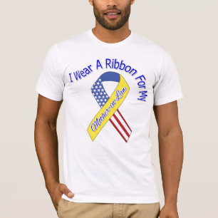 Mother-in-Law - I Wear A Ribbon Military Patriotic T-Shirt
