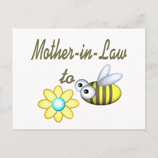 Mother In Law to Bee Postcard (Front)