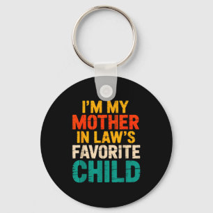 Mother-in-laws Favorite Child For Son Tee Key Ring