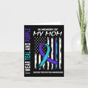 Mother In Memory Of My Mum Suicide Awareness Preve Card