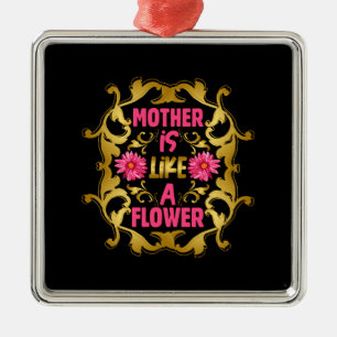 Mother Is Like A Flower Metal Tree Decoration