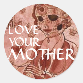 Mother Issues Classic Round Sticker