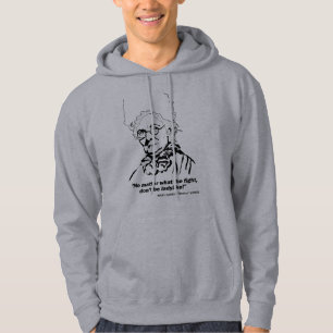 Mother Jones Quote, "No Matter what the Fight Hoodie