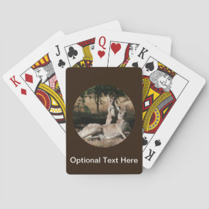 Mother Kangaroo and Baby Joey Playing Cards