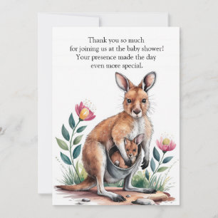 Mother Kangaroo Thank You Card