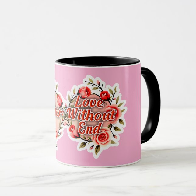 Mother Love Without End – Floral Design Mug (Front Right)