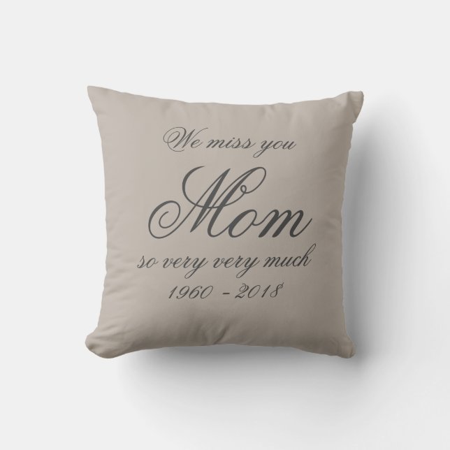 Mother Loving Memory MOM Family Names Personalised Cushion (Front)