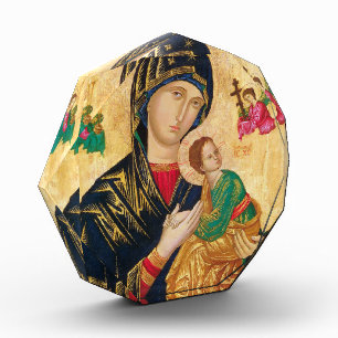 Mother Madonna of Perpetual Help Jesus Photo Block