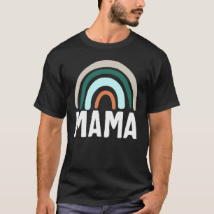 Mother Mama Rainbow Simple Cute New Mom Favorite B T-Shirt