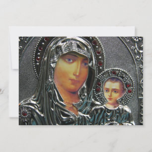 Mother Mary and Baby Jesus Invitations