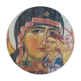 Mother Mary And Jesus Art Cutting Board