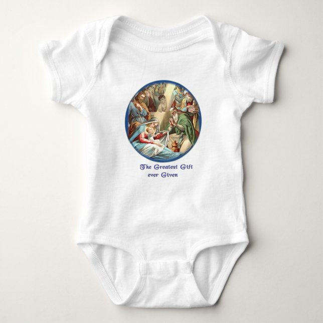 Mother Mary Baby Bodysuit (Front)