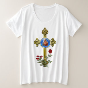 Mother Mary Cross t-shirts