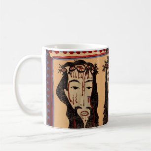 Mother Mary Jesus Christ Thorn Crown art Painting Coffee Mug