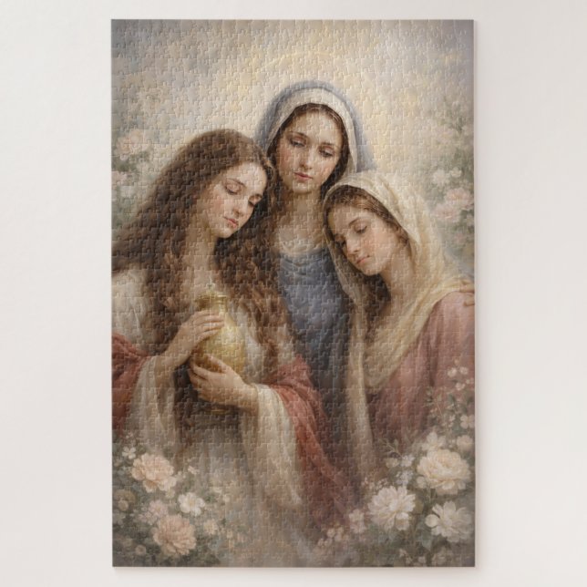 Mother Mary, Mary Magdalene, Mary of Bethany Faith Jigsaw Puzzle (Vertical)