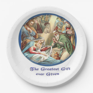 Mother Mary Paper Plate