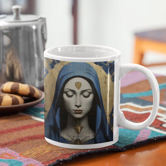 Mother Mary Praying version 4 Coffee Mug (Mother Mary Praying version 4 Coffee Mug
)