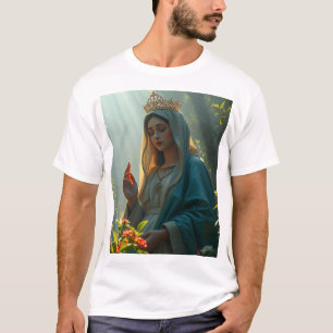 Mother Mary Queen of Heaven Men's tee Shirt