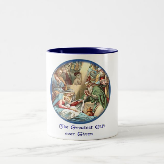 Mother MAry Two-Tone Coffee Mug (Center)