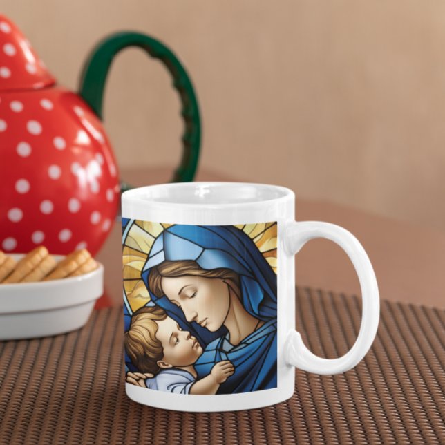 Mother Mary with Baby Jesus version 15 Coffee Mug (Mother Mary with Baby Jesus version 15 Coffee Mug
)