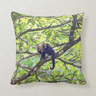 Mother Monkey and Baby in Jungle Cushion