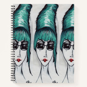 Mother Monster Sassy Beehive Pop Art Drawing Notebook