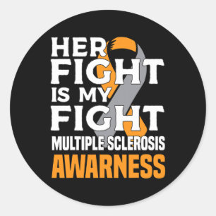 Mother Multiple Sclerosis Awareness Women Ms  Classic Round Sticker