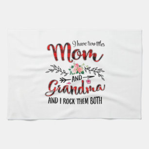 Mother Mum And Grandma Birthday Tea Towel