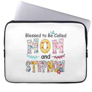 Mother Mum And Stepmom Birthday Laptop Sleeve