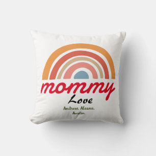 mother mummy mum kid names personalise custom  cushion
