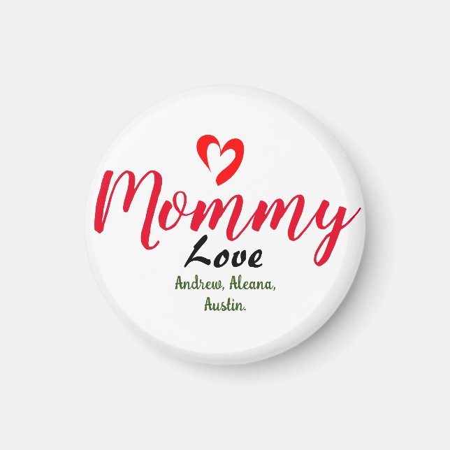 mother mummy mum kid names personalise custom  key magnet (Front)