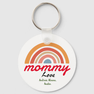 mother mummy mum kid names personalise custom key ring