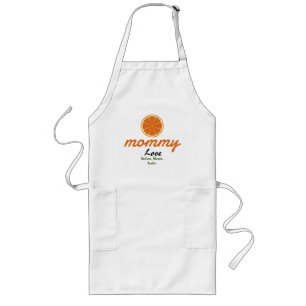 mother mummy mum kid names personalise custom long apron