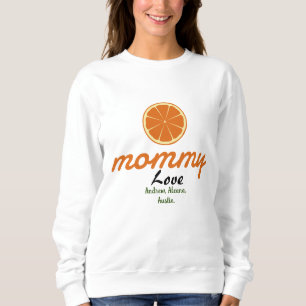 mother mummy mum kid names personalise custom sweatshirt
