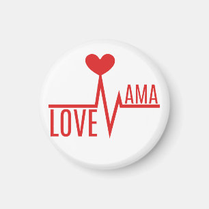 mother mummy mum love heart pulse magnet