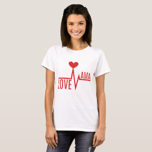mother mummy mum love heart pulse T-Shirt