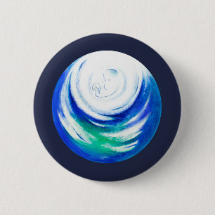 Mother Nature 6 Cm Round Badge