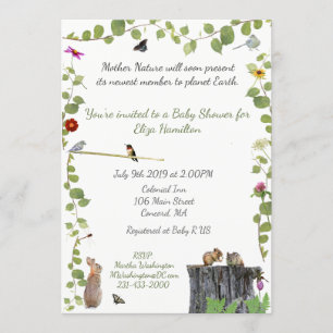 Mother Nature Calls: Baby Shower Invitation