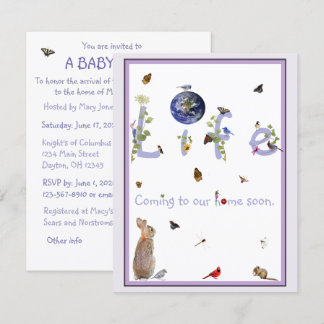 Mother Nature Calls: Baby Shower Invitation